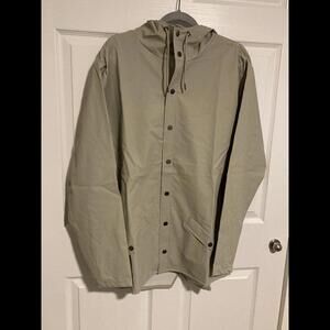 Rains Unisex Rain Jacket Cement Size Large MSRP $110